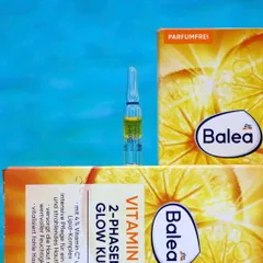 Huyết Thanh Balea Vitamin C 2-Phasen Glow Kur - Ampoule Chăm Sóc Da Sáng Mịn, Cung Cấp Độ Ẩm, Không Chứa Hương Liệu - Hộp 7 ống 2ml