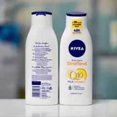 Dưỡng thể Nivea Lotion/Milk Q10, hàng nội địa Đức, chai 400ml.