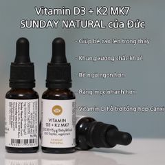 [Hàng xách tay Đức] Hàng Đức đủ Bill Vitamin D3+K2 MK7
