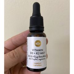[Hàng xách tay Đức] Hàng Đức đủ Bill Vitamin D3+K2 MK7