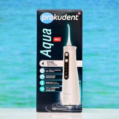 Máy Tăm Nước Prokudent Munddusche Aqua - Thiết Bị Chăm Sóc Răng Miệng Tại Nhà, 4 Chế Độ Làm Sạch Thông Minh, Dung Lượng Pin 2500mAh