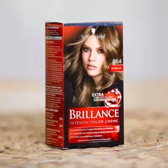 Thuốc Nhuộm Tóc Schwarzkopf Brillance Số 864 - Màu Nâu Tây Cao Cấp, Dễ Sử Dụng Tại Nhà, Giải Pháp An Toàn Cho Tóc