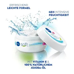 Kem Dưỡng Da Nivea Soft 200ml - Hàng Nội Địa Đức, Dưỡng Ẩm Mịn Màng Cho Mọi Loại Da, Chống Khô Nẻ, Duy Trì Độ Ẩm, Dễ Dàng Thấm ướt
