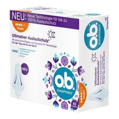 Băng vệ sinh Tampon O.B. ExtraProtect 4 giọt - Bảo vệ ngày và đêm, 42 chiếc - An toàn, êm dịu, nhập khẩu từ Đức
