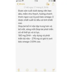 Hàng Đức đủ bill Chăm sóc cơ thể bé O mega3