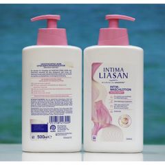 Dung dịch vệ sinh phụ nữ cao cấp Intima Liasan SAGROTAN - Chiết xuất tự nhiên, dưỡng ẩm và bảo vệ vùng nhạy cảm, chai 500ml sang trọng