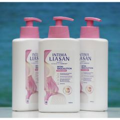 Dung dịch vệ sinh phụ nữ cao cấp Intima Liasan SAGROTAN - Chiết xuất tự nhiên, dưỡng ẩm và bảo vệ vùng nhạy cảm, chai 500ml sang trọng