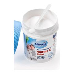 Bột Vitamin C Mivolis 100g - Hỗ trợ miễn dịch, bổ sung dinh dưỡng tự nhiên, không gluten, không lactose, chất lượng cao từ Châu Âu