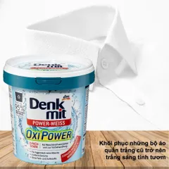Bột Tẩy Trắng Quần Áo Denkmit Oxi Power 750gr - Giải Pháp Làm Sạch Vết Ố Vàng, Bẩn Cứng Đầu Nhập Khẩu Đức