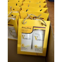 Set sữa tắm + dưỡng thể Bettina vanilla Đức