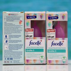 Cốc Nguyệt San Facelle Size S - An Toàn, Tiện Lợi, Bảo Vệ Môi Trường, Silicone Y Tế, Thiết Kế Nhỏ Gọn Dễ Dàng Sử Dụng