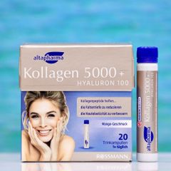 Kollagen Thủy Phân Altapharma 5000+ Hương Vị Xoài - Tăng Cường Đàn Hồi Da, Chống Lão Hóa, Hỗ Trợ Sắc Da Khỏe Mạnh - Hộp 20 Ống