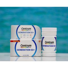 Vitamin tổng hợp cho người trên 50 tuổi Centrum Generation 50+ Hộp 60 viên [Hàng Đức]