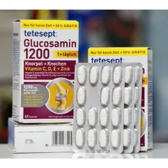 Viên uống Tetesept Glucosamin 1200mg – Hỗ trợ xương khớp khỏe mạnh, duy trì vận động linh hoạt, 60 viên nhập khẩu Đức