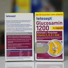 Viên uống Tetesept Glucosamin 1200mg – Hỗ trợ xương khớp khỏe mạnh, duy trì vận động linh hoạt, 60 viên nhập khẩu Đức