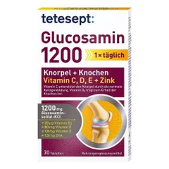 Viên uống Tetesept Glucosamin 1200mg – Hỗ trợ xương khớp khỏe mạnh, duy trì vận động linh hoạt, 60 viên nhập khẩu Đức