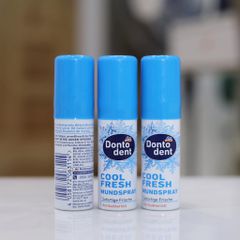 Xịt Thơm Miệng Dontodent Cool Fresh 15ml - Giải Pháp Hơi Thở Thơm Mát Ngay Tức Khắc, Hương Bạc Hà An Toàn Khi Sử Dụng