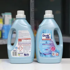 Chai Nước GIẶT - XẢ ( 2 in 1) Denkmit của Đức - Dành cho quần áo màu, chai 1.5 lít