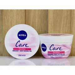 Kem dưỡng ẩm Nivea Care Sensitive chống da khô nứt nẻ cho da nhạy cảm, 200ml