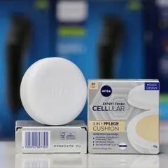 Phấn Nước Làm Căng Da Nivea Hyaluron Cellular Filler 3 In 1 Care Cushion - Tông sáng số 01
