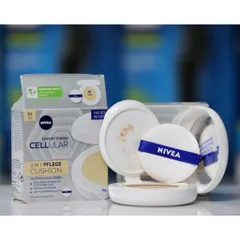 Phấn Nước Làm Căng Da Nivea Hyaluron Cellular Filler 3 In 1 Care Cushion - Tông sáng số 01
