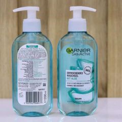 Sữa Rửa Mặt Garnier Gel Lô Hội 200ml - Dành Cho Da Thường & Da Hỗn Hợp, Làm Sạch Sâu & Kiềm Dầu Hiệu Quả