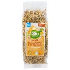 Trà gừng vỏ cam chanh Bio gói 100gr