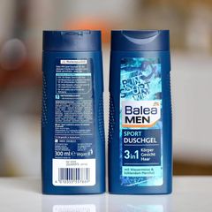 Sữa tắm gội và cạo râu Balea 3 in 1 dành cho nam chai 300ml