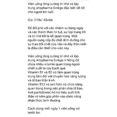 Bill kèm gikgo altapha hàng Đức