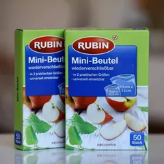 Hàng Đức Set Túi trữ đông Mini 2 kích cỡ CÓ ZIP của hãng Rubin