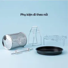 [SALE ĐẬM] Nồi chiên không dầu, nồi nướng không dầu Turbo Klarstein 9 lít siêu tiện dụng, chiên gà, ngan nguyên con