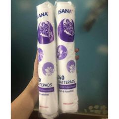 Bông Tẩy Trang ISANA 140 Miếng 100% Cotton Mềm Mại, An Toàn Cho Da Nhạy Cảm - Sử Dụng Tẩy Trang, Toner, Chăm Sóc Da Em Bé