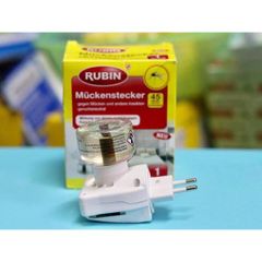 Bộ sản phẩm chống muỗi Rubin - Lọ tinh dầu và ổ cắm an toàn không độc hại, hiệu quả chống muỗi và côn trùng cho không gian 30m²