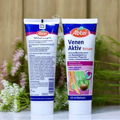 Kem Bôi Giãn Tĩnh Mạch Abtei Venen Aktiv 125ml - Chống Suy Giãn Tĩnh Mạch Từ Thảo Dược Thiên Nhiên, Giảm Nhức Mỏi Chân