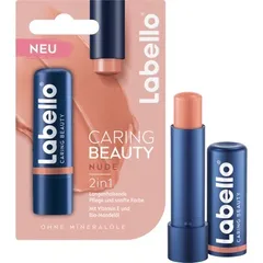Son dưỡng môi Labello Lippenpflege Caring Beauty Nude, 4,8 g