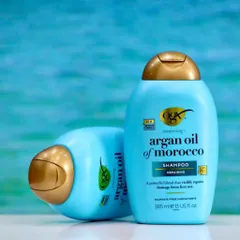 Dầu Gội OGX Argan Oil of Morocco 385ml - Phục Hồi Tóc Hư Tổn, Bóng Mượt, Không Sulfate, Dưỡng Ẩm Tự Nhiên