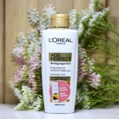 Sữa Rửa Mặt Chống Nhăn L'Oreal Age Perfect 200ml - Dưỡng Ẩm, Chống Lão Hoá, Phù Hợp Cho Da Tuổi Trưởng Thành