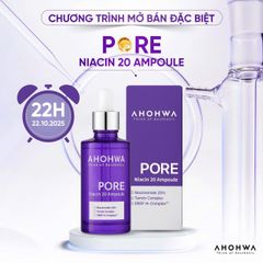AHOHWA Niacin 20% - Serum Kiềm Dầu 4in1 Cho Da Dầu & Nhạy Cảm, Giải Pháp Hiệu Quả Giúp Thu Nhỏ Lỗ Chân Lông