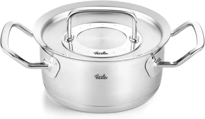 Bộ Nồi Fissler Profi 5 Món - Chảo Chống Dính Ceratal và Nồi Inox Cao Cấp Sản Xuất Tại Đức, Đầy Đủ Phụ Kiện Nấu Nướng