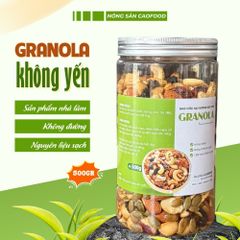 Granola Siêu Hạt Không Yến Mạch Nướng Mật Ong CAO Food - Ngũ Cốc Dinh Dưỡng 100% Không Đường, Handmade Từ Hạt Cao Cấp