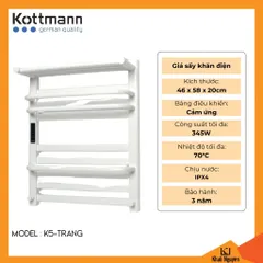 Giá Sấy Khăn Kottmann K5 - Sấy Khăn Hiện Đại Công Nghệ Đức, Thiết Kế Sang Trọng, An Toàn Tiết Kiệm Điện, Đồ Gia Dụng Thông Minh