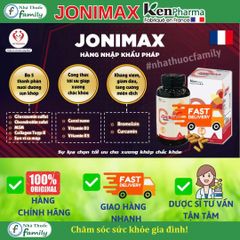 Viên Uống Dưỡng Khớp JONIMAX - Hỗ Trợ Giảm Đau & Thoái Hóa Khớp, Glucosamine, Collagen, Hỗ Trợ Khớp Vận Động Linh Hoạt, Nhập Khẩu Pháp