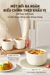 Nồi Nấu Chậm Joyoung JSC-187 - Nồi Chín Tự Động 1.8L Với 8 Chế Độ Nấu, Giữ Nhiệt, Chống Bỏng - Dụng Cụ Bếp Tiện Lợi