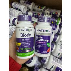 Viên Biotin Nature Made 10000mg - Hỗ Trợ Mọc Tóc, Ngăn Rụng Tóc, Cải Thiện Da, Móng Chắc Khỏe, Vitamin Nhóm B, 90 Viên