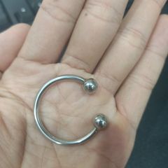 Khoen Inox Chữ C Đầu Tròn 30mm - Dụng Cụ Tiện Lợi Cho Chăm Sóc Thú Cưng, Bền Bỉ, Chống Gỉ Sét