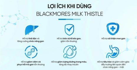 Viên Uống Giải Độc Gan Blackmores Liver Health Milk Thistle 42 Viên - Hỗ Trợ Chức Năng Gan Từ Thiên Nhiên, Giải Độc Hiệu Quả