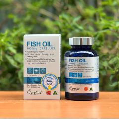 Dầu cá Careline 1000mg - Hỗ trợ phát triển não bộ, thị lực và sức khỏe tim mạch, Omega 3, DHA, EPA, 100 viên