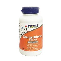 Viên uống trắng da Glutathione Now 500 mg - Hỗ trợ làm trắng sáng da khỏe mạnh - Hộp 60 viên chất lượng từ Mỹ