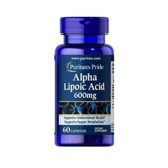 Viên bổ sung Alpha Lipoic Acid 600 mg Puritan's Pride - Hỗ trợ làm đẹp và sức khỏe, 60 viên tiện lợi từ Mỹ
