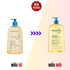 Dầu Tắm Bioderma Atoderm Huile De Douche 1000ml - Sữa Tắm Dưỡng Ẩm Dịu Nhẹ Cho Da Chàm, Da Nhạy Cảm, Chính Hãng Nhập Khẩu Pháp